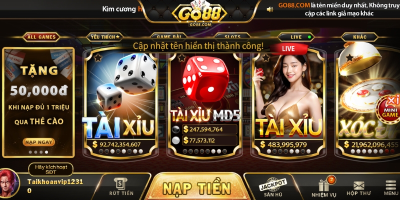Trò Chơi Đa Dạng Của Go88